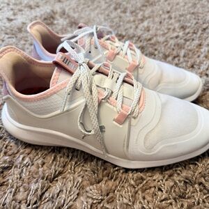 Puma Women's Soft Pink and White Golf Shoes